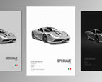 ferrari 458 speciale front profile car poster black and white minimalist design