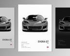 lotus evora gt front profile car poster black and white minimalist design